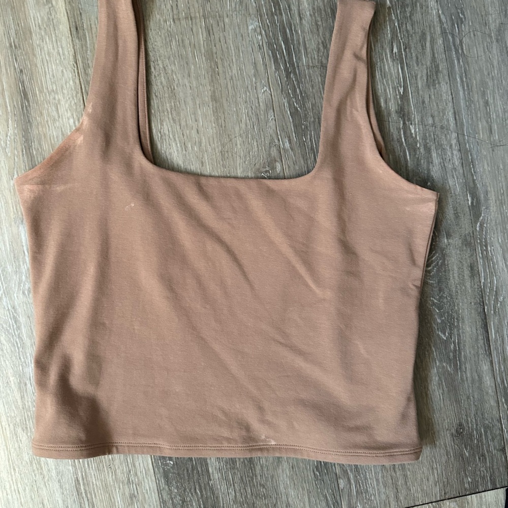 Abercrombie square neck crop tank